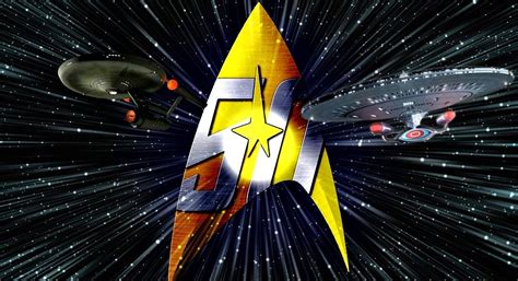 Star Trek 50th anniversary logo | Star trek tv, Star trek, Star trek day