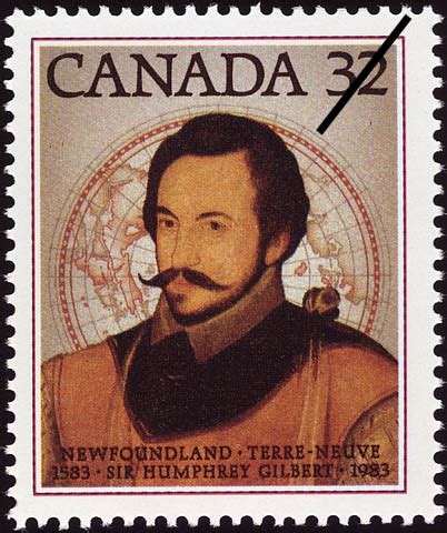 Newfoundland, 1583-1983, Sir Humphrey Gilbert - Canada Postage Stamp