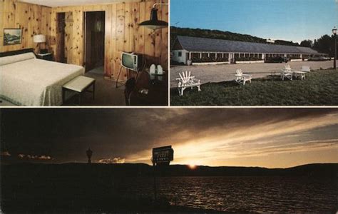 Sunset Motel Munising, MI Postcard