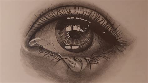 Crying eye tutorial for beginners - How to draw realistic eyes - YouTube