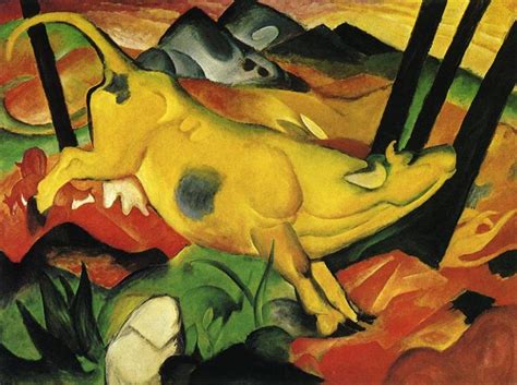 The Yellow Cow, 1911 - Franz Marc - WikiArt.org