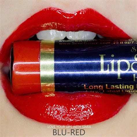 cool, bright fire-engine red with a matte finish | #LipSense #BluRed ...