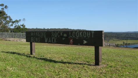 Nowra Showground Camping - Nowra Sign to Hanging Rock Lookout