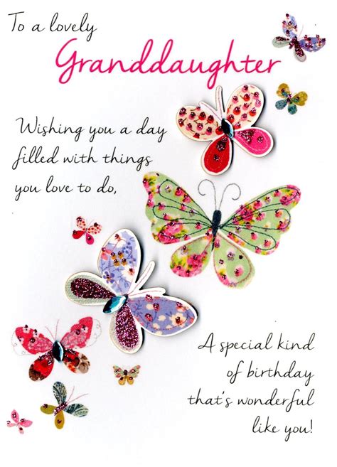 Lovely Granddaughter Birthday Greeting Card | Cards