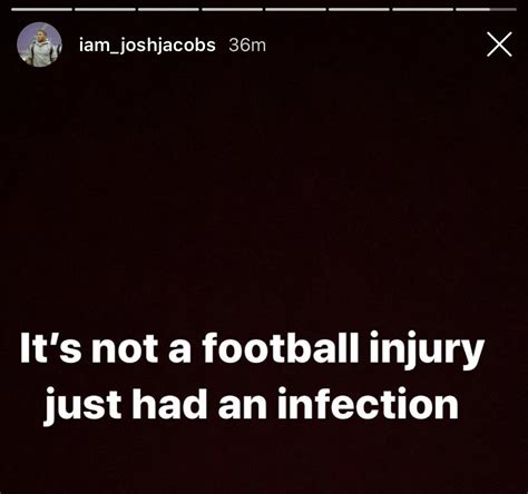 Josh Jacobs Instagram story update... : r/oaklandraiders