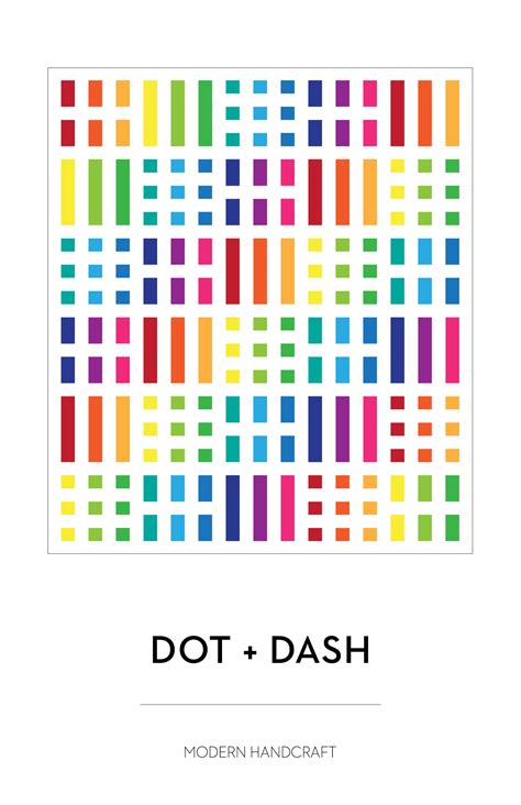 Dot + Dash Printed Pattern – modernhandcraft