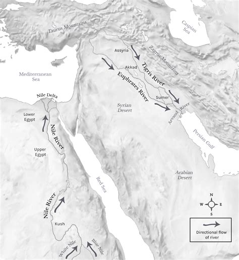 Tigris And Euphrates World Map