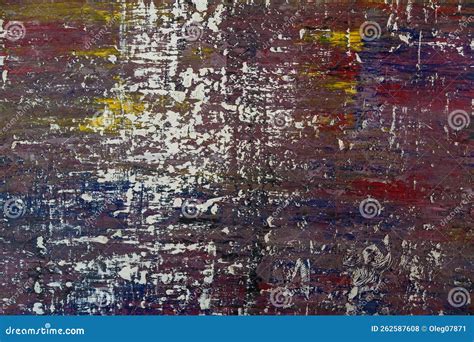 Wall Texture with Old Colorful Paint Stock Photo - Image of material ...