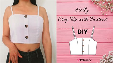 DIY Holly crop top | How To Make a Crop top with Sewing Pattern ...