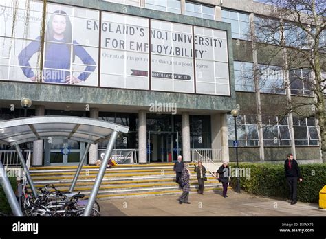 Entrance to the University of Northampton, Avenue Campus Stock Photo ...