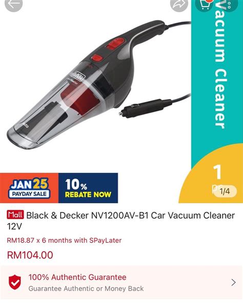 Black & Decker Car Vacuum, Auto Accessories on Carousell