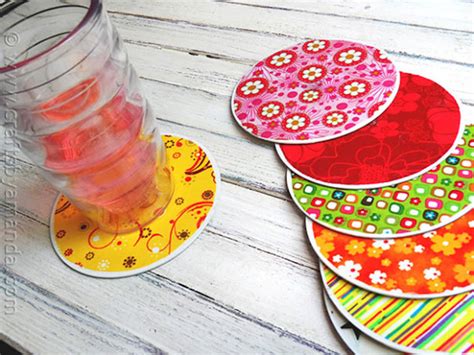 DIY Coasters with Old CD - Cool Creativities