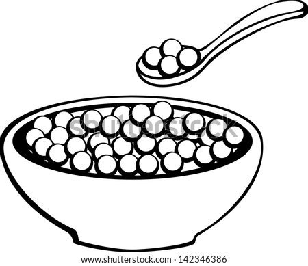 Cereal Bowl Spoon Stock Illustration 142346386 - Shutterstock