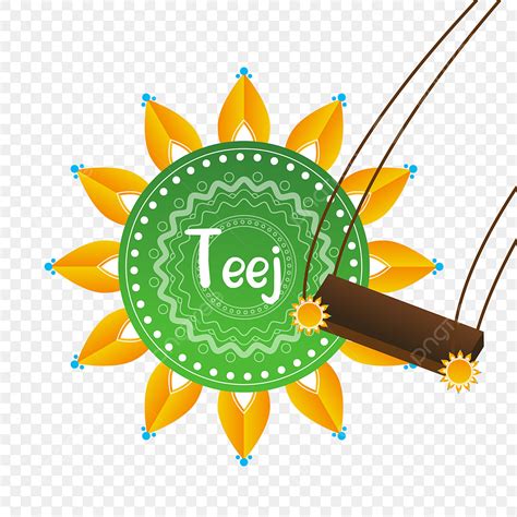 Teej Festival Vector PNG Images, Teej Festival Celebration Of India ...