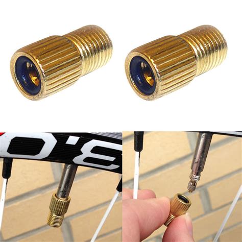 4x Presta to Schrader Valve Adapter Converters Road Bike Bicycle Cycle ...