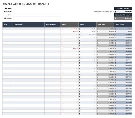 Excel Ledger Templates