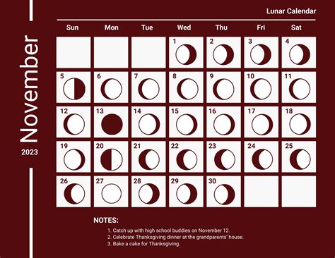 November 2023 Calendar Lunar - Get Calender 2023 Update