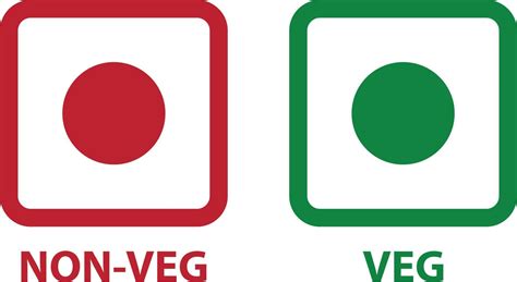 Veg and Non Veg Emoji icon on white background. Indian Food Concept ...