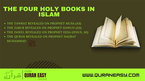 The Four Holy books in Islam - Quran Easy academy