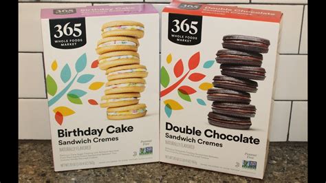 365 Whole Foods Market Sandwich Cremes Cookies: Birthday Cake & Double ...