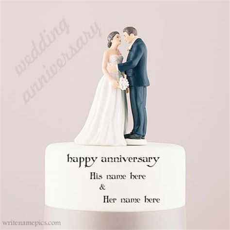 happy anniversary couple cake with name