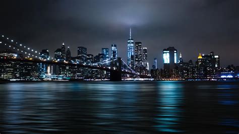 🔥 Download New York City Night Lights Cityscape By David Skyrius by ...