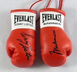 Autographed Mini Boxing Gloves Muhammad Ali v Sonny Liston | eBay