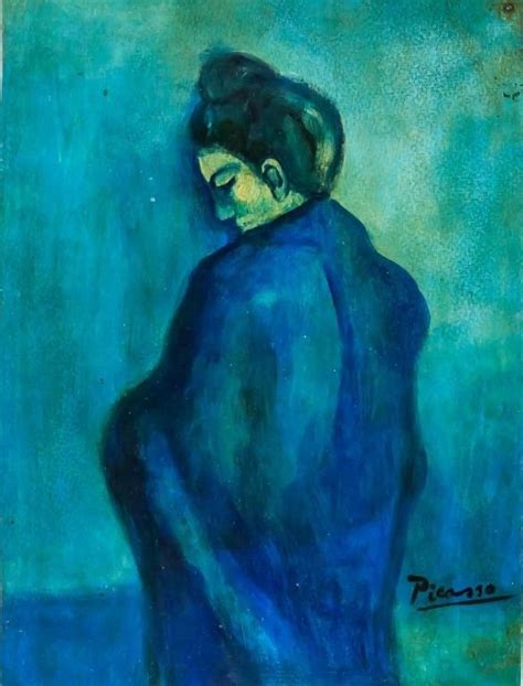 Pablo Picasso Blue Period Mixed Media on Paper COA for Auction at on ...