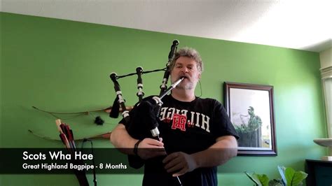 Scots Wha Hae - Great Highland Bagpipes. Beginner to 8 Months. - YouTube