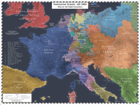 Napoleonic Europe - 1804 - Third Coalition by Cyowari on DeviantArt