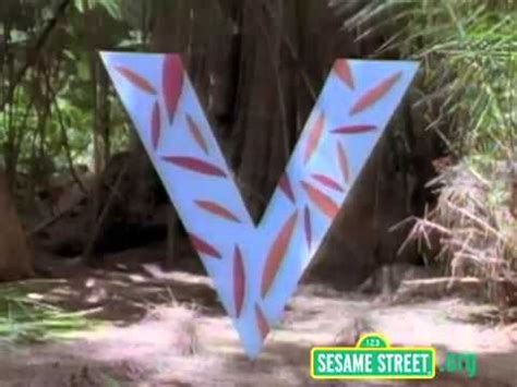 Sesame Street Podcast Letter V | Sesame street letters, Letter a crafts ...