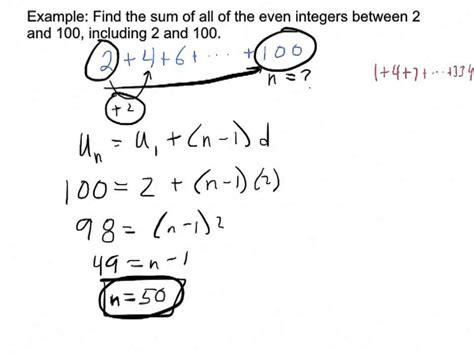 Lesson S.2C - Arithmetic Series Examples - YouTube