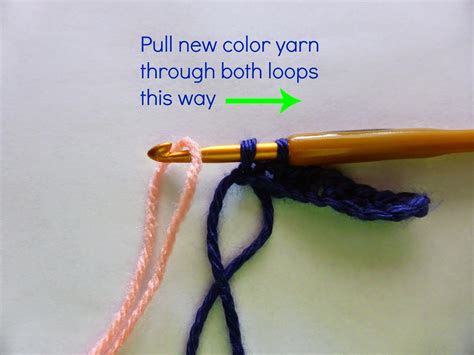 Welcome....: Single Crochet Color Change Tutorial