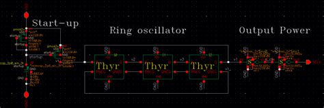 Example of a IC Thyristor-based ring oscillator in Cadence - Mis Circuitos