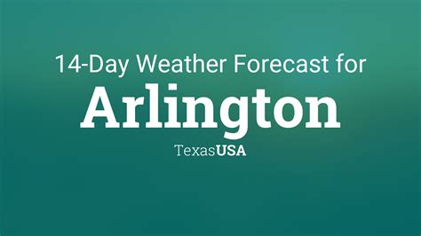 Arlington, Texas, USA 14 day weather forecast