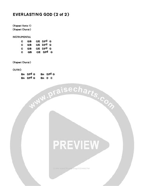 Everlasting God Chords PDF (Glenn Packiam) - PraiseCharts