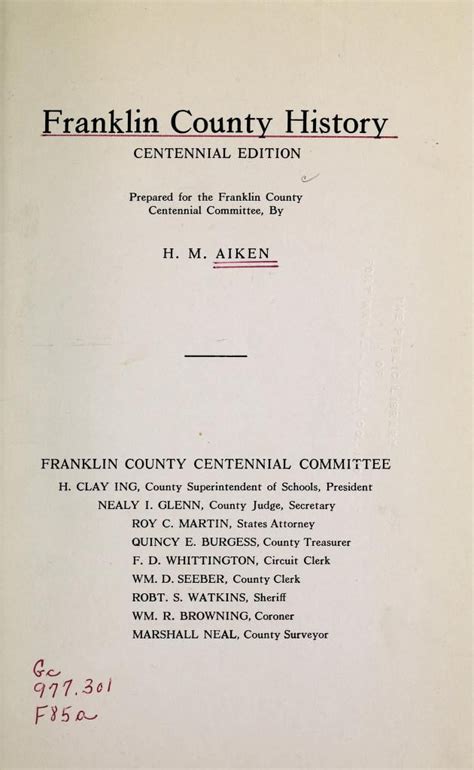 Franklin County History – Illinois Genealogy