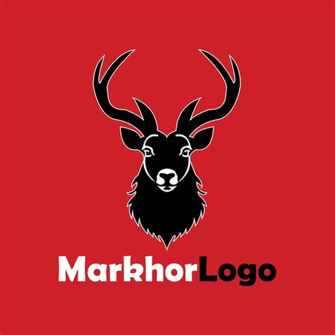 Premium Vector | Markhor logo template