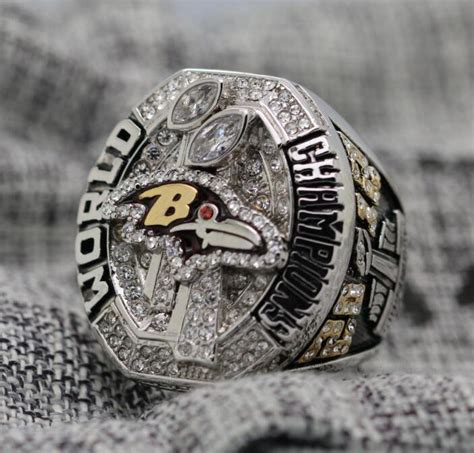 REPLICA 2012 Super bowl XLVII CHAMPIONSHIP RING Baltimore Ravens 8-14S ...