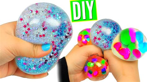 DIY Liquid Squishy Balls! Orbeez & Glitter Liquid Stress Balls! - YouTube