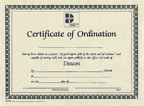 Best Printable Ordination Certificate | Regina Blog