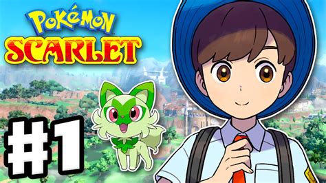 Pokemon Scarlet and Violet – Gameplay Walkthrough Part 1 – Sprigatito ...