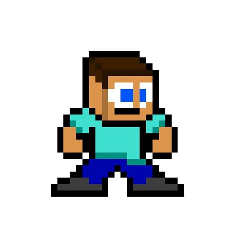 #Steve #Minecraft Steve Minecraft, Video Game Sprites, Perler, Mario ...