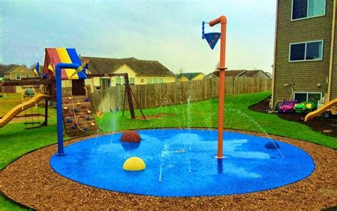 Backyard splash pad – the perfect summer fun for the kids