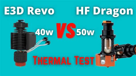 E3D Revo(v7) vs HF Dragon Heatup Comparison - YouTube