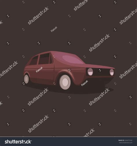 Car Vector Illustration Black Background Stock Vector (Royalty Free ...