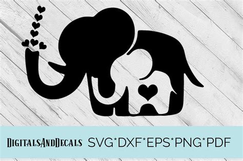 Baby Elephant SVG Cutting File by Digi | Design Bundles