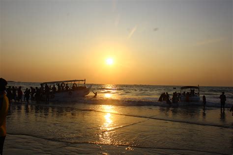 Sunset at Malpe Beach in India image - Free stock photo - Public Domain ...