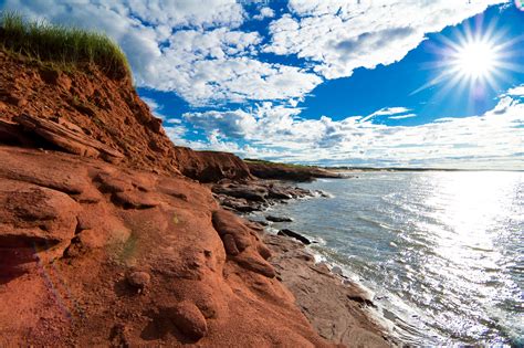 Beautiful red cliffs of PEI | Prince edward island canada, Prince ...