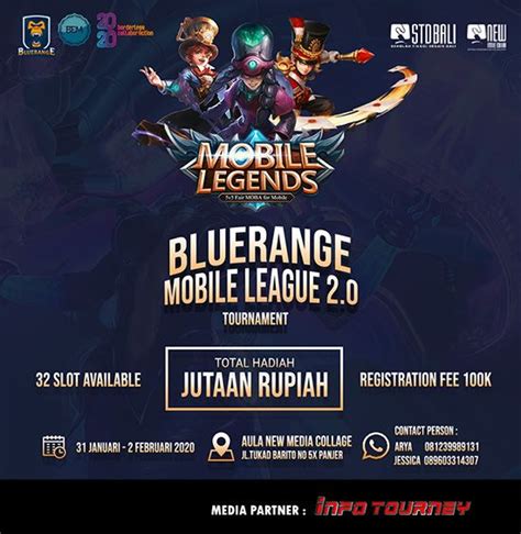 Turnamen Mobile Legends - Bluerange Mobile League 2.0 in 2021 | Mobile ...